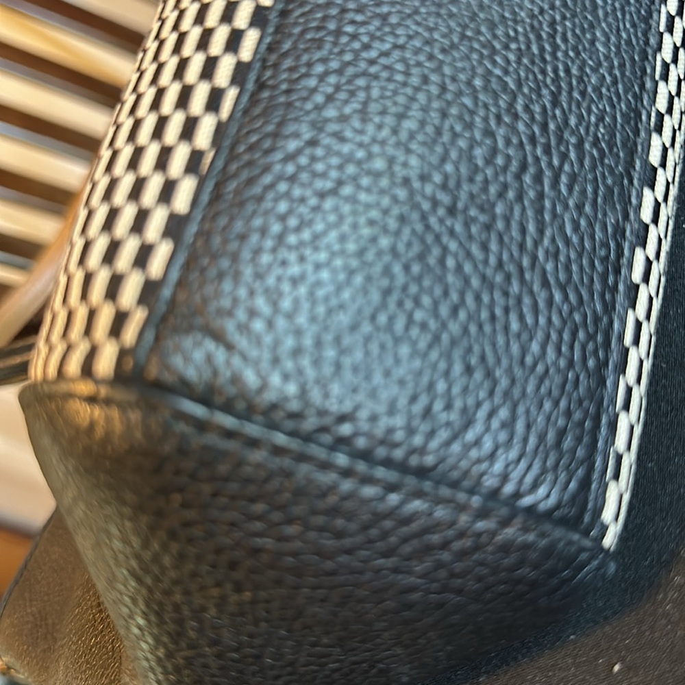 Coach Black and Tan Legacy Jacquard Satchel - Picture 8 of 8